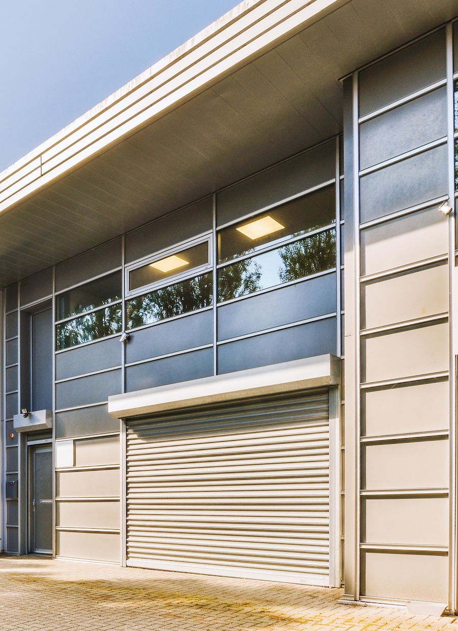 Exterior of a Modern Commercial Building